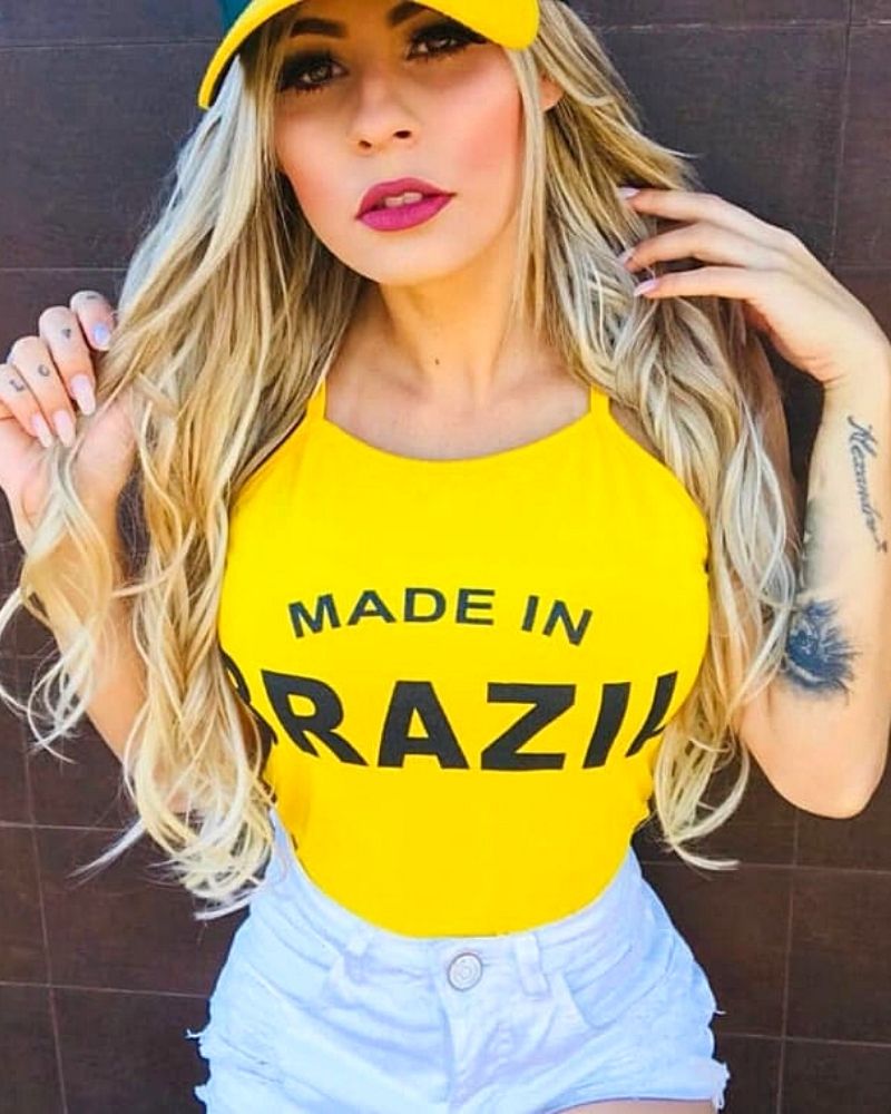 Body Made in Brazil - Amarelo