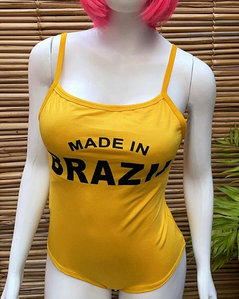 Body Made in Brazil - Amarelo